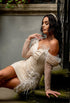 Mini bridal dress glitter